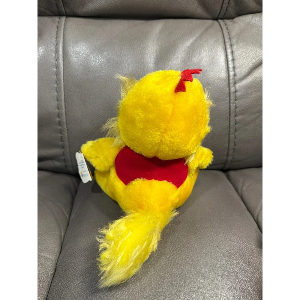 Vintage Dakin KIMN Radio Mascot Yellow Dragon Plush Stuffed Animal 9 Inch